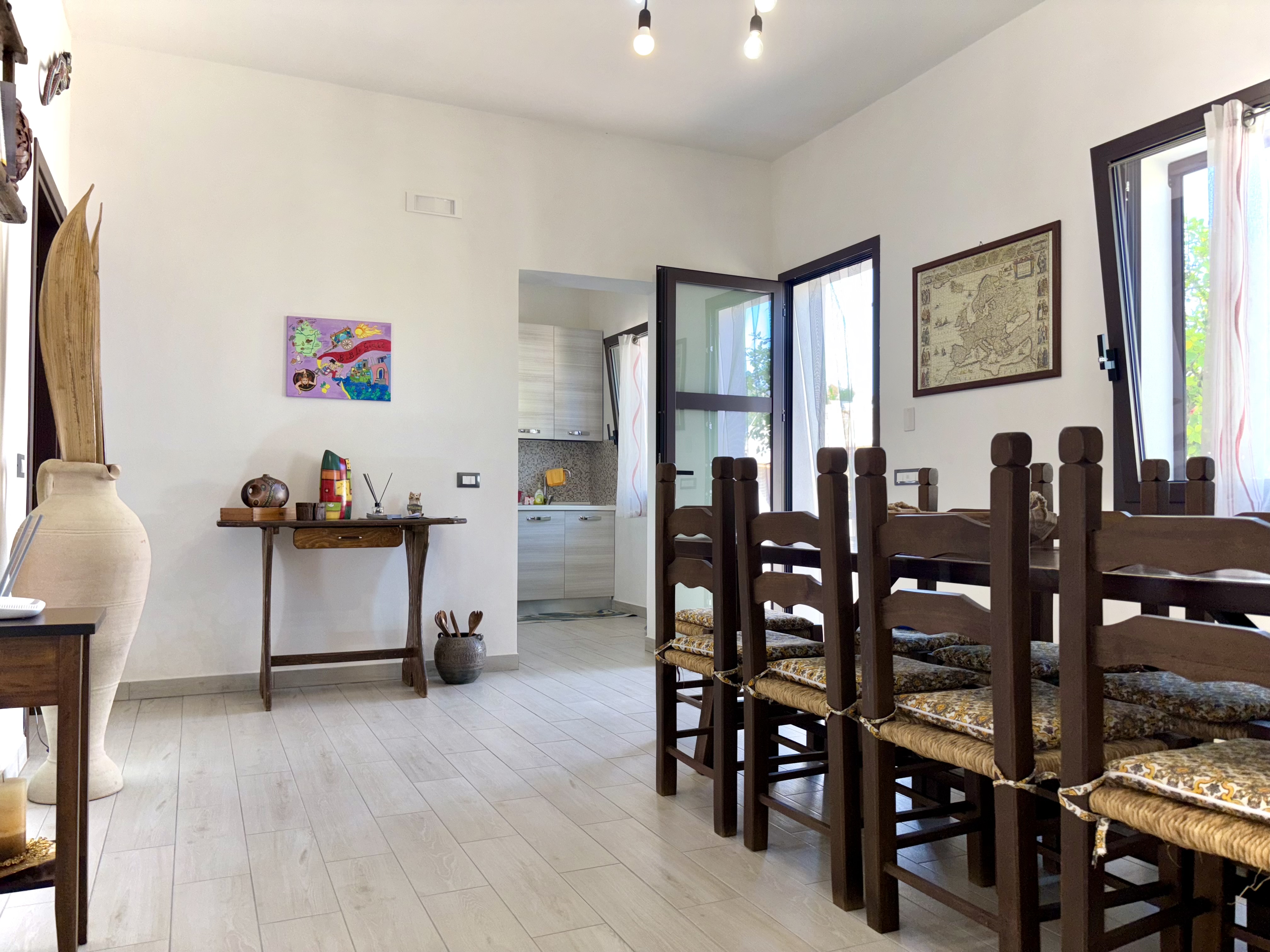 Hall e cucina in comune